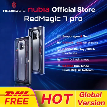 DHL ZADARMO Globálna Verzia Nubia RedMagic 7 Pro 5G GamingPhone Telefón 6.8