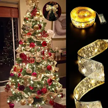 Vianočné Dekorácie LED pás s nástrojmi Rozprávkových Svetiel DIY Luky Svetlo String Firmware Nový Rok 2023 Ozdoby na Vianočné stromčeky pre Domáce 2022