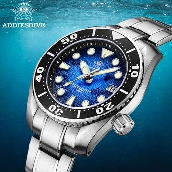 ADDIESDIVE Diver Sledovať Mužov NH35 Automatické Mechanické Samostatne Vinutia Náramkové hodinky BGW9 Sapphire Crystal Svetelný Dial Vodotesné 200M