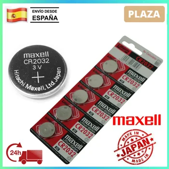 3 dni 5-20pcs CR2032 Pôvodné Japonsko Maxell mince batérie CR2032 3V gombíkové batérie pre hodinky, kalkulačky, auto kľúčom, hračky, váhy, rýchle lodnej dopravy zo Španielska