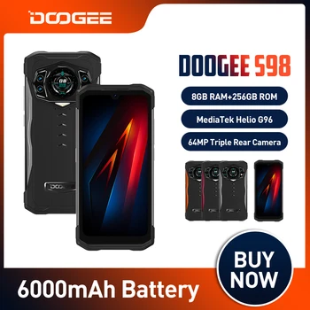 DOOGEE S98 Robustný 6000mAh 8+256 GB 64MP Fotoaparát Android 12.0 G96 Octa-Core SmartPhone 6.3