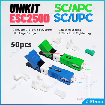 50PCS Unikit 100%Originálne ESC250D SC APC/SC UPC Zrakového Rýchly Konektor Single-Mode Optického Rýchly Konektor SM Doprava Zadarmo 0