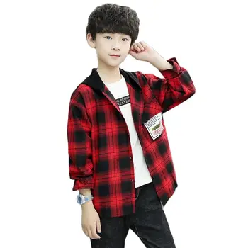 Nové Jarné & Jeseň Bavlnená Zmes Chlapca s Kapucňou Tričko kórejská Verzia Fashion Voľné Pekný Kabát Bežné Stožiare, detské Oblečenie 0