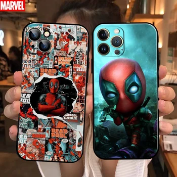 Marvel Deadpool Pre Apple iPhone 13 12 11 Pro Max 13 12 Mini 5 5 6 6 7 8 Plus SE2020 X XR XS Max Telefón Prípad Späť Coque