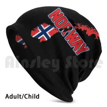 Nórsku Vlajku Čiapky Pletený Hat Hip Hop Nórsko Nórsko Milenca Vikingovia Moose Krajiny Vlastenectvo Norsmen Patriot