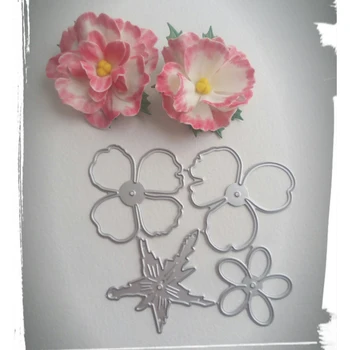 Krásne Kvety, rezanie die luk šablóny DIY zápisník rezanie kovov die papier karty procese razba zložky šablóny-4303 0