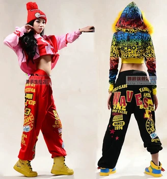Horúce! 2015 Módnej značky Dospelých Žien Nohavice Výkon nosiť tepláky kostým žena pletené voľné hárem Hip hop dance nohavice