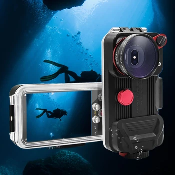 40 Metrov Vodotesné puzdro Potápanie Bývanie pod vodou s Vysokým rozlíšením Fotografie Plávanie pre Huawei P30 Pro Xiao Mobilný Telefón