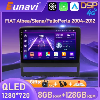 Eunavi 2 din Android auto Multimediálny Prehrávač Pre FIAT Albea Siena Palio Perla Nápad základnú jednotku 2din autorádia GPS Navigácie žiadne dvd