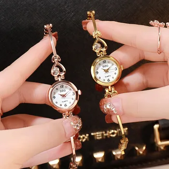 Ženy Hodinky Srdce Diamantový Náramok Hodiniek Bežné Jednoduché Quartz Módny Náramok Montre Femme Reloj Mujer Relojes Para Mujer 0