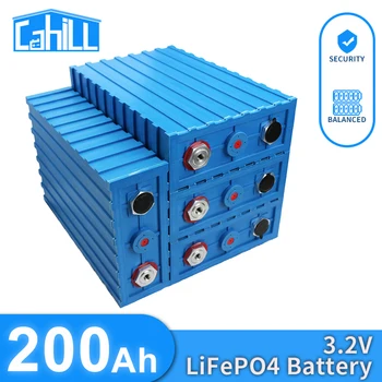 3.2 V 200Ah Lifepo4 Batérie, Dobíjacie Batérie Lithium Železa Fosfát Plastické Solárne Články DIY pre Loďou, Golf Cart Obytné Nákladné automobily