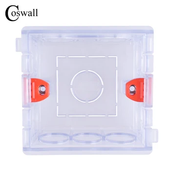 COSWALL Transparentné Montážnej škatule Vnútorná Kazeta Pre 86 Typ spínače a Zásuvky Elektroinštalácie Späť Políčko Použiť Pre xiao Smart Switch