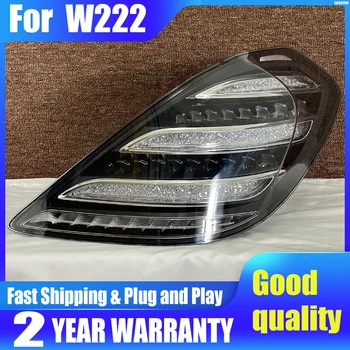 Chvost Lampa Pre Auto Benz W222 na roky 2014-2020 S320 S350 S400 LED zadné Svetlá Hmlové Svetlá Deň Beží Svetla DRL Tuning Autá Príslušenstvo