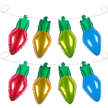 4pcs vianočné fóliové balóniky vianoce žiarovky balón Vianočné Dekorácie Pre Domov Nový Rok Darčeky deti Nafukovacie hračky Navidad