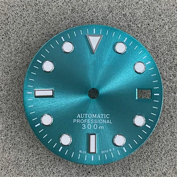 Náhradné Strieborná/ Noble Modré hodinky ciferník 29mm Slnko Vzor Dial pre NH35/7S/4R Pohyb 0
