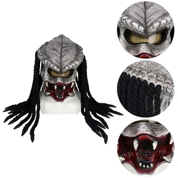 Predator Maska Motocyklové Prilby Halloween Cosplay Maska Strany Rekvizity Čelné Sklo Helma Hrôzy Maska Módne Maska Vtipné Masky