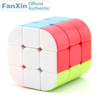 FanXin 3x3x3 Valec Magic Cube Stĺpec Profesionálne Rýchlosť Puzzle Kľukatých Mozgu Teaser Relaxačná Vzdelávacie Hračky Pre Deti,