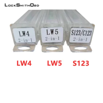 LOCKSMITHOBD Zľava Lishi 2 v 1 LW4 /LW5 Opravy Zámočník Nástroje pre Domáce Dvere Občianskej Lock Použitie V Austrálii Občianskej zámok