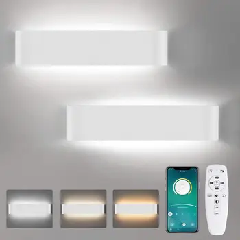 Moderné Led Nástenné svietidlo 2.4 G RF diaľkové ovládanie schodisko osvetlenie sconce lampy, nočné svietidlo nástenné svietidlo kúpeľňa zrkadlo svetlo
