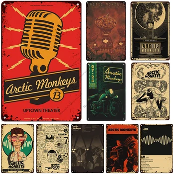 Arctic Monkeys Kovové Ozdobné Dosky Hudby Kovové Značky Plagát Spevák Kapely Kovová Doska Domov Bar, Klub, Pub, Priemyselné Dekorácie