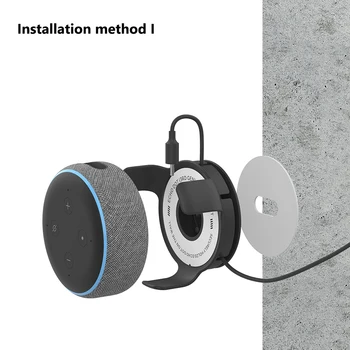 Alexa Reproduktor na Stenu Mount Držiak pre Amazon Echo Dot 3. Podpora 3. Stojan Vstavaný Kábel Riadenie Smart Reproduktor Príslušenstvo