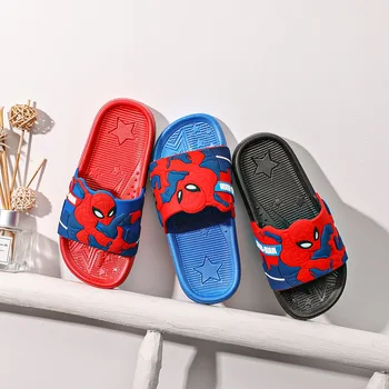 Disney Jar/Leto 2021 nové papuče chlapec non-slip spiderman cartoon krytý rodič-dieťa nosiť pláže topánky lightning Mike Quinn