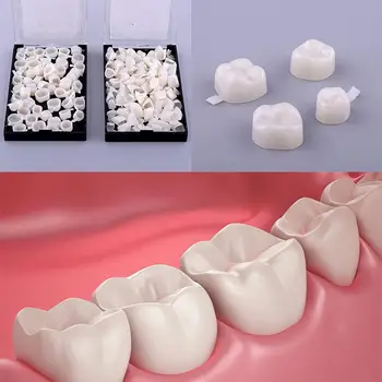 50Pcs Živice Stomatológia Ústne Zubné Dočasné Zadné Predné Zuby Koruny Živice Zub Módne Ústne Dodávky Najnovšie