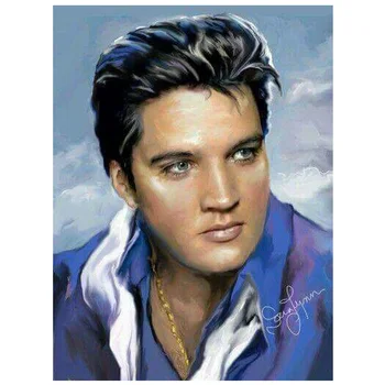 Diy Diamond Maľovanie Cross Stitch Elvis Presley 100% Plnej Square/Round-Diamond Výšivky Mozaiky Remesiel Vyšívanie