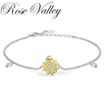 Rose Valley Slnečnice Anklet pre Ženy, Ženské Nohy Náramky, Módne Šperky Dievčatá Darček k Narodeninám YB003 0