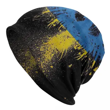 Ukrajina Vlajka Kapoty Klobúky Pohode Vonkajšie Skullies Klobúky, čiapky pre Mužov, Ženy Pletený Hat Jar Tepelnej Elastické Spp