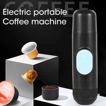 70 ml Prenosné Elektrické kávovar USB Nabíjateľné kanvice Na Kávu Kapsule & Coffee Prášok Auto Cestovanie Espresso Stroj