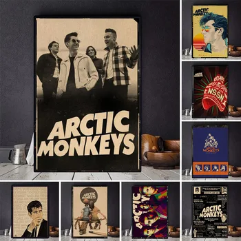 Arctic Monkeys Abstraktné Maliarske Plátno Plagát Alternatívne Abstraktné Umenie Obraz Legrační Stenu, Nálepky na Kávu Dom Bar Dekor