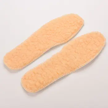 1 Pár Nových 26.5 cm Zime Teplé Zahustiť Fleece Vložky Unisex Praktické Topánky Vložky Pre Ženy Muži