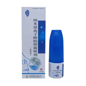 1pc Silver Ion Propolis Antibakteriálne Nosový Sprej Liek Nos Fľaša Anti-chrápať Rinitída zápal vedľajších nosových dutín Sprej Apparat Z7b7