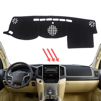 Anti-Slip Dash Mat na Toyota Land Cruiser LC200 2016 - 2021 Tabuli Pad Ochranné Dashmat Kryt Slnečník Koberec Príslušenstvo