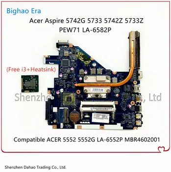 PEW71 LA-6582P Pre Acer Aspire 5742G 5733Z Notebook Doske Repalce Acer 5552 5552G LA-6552P Doske (Bez cpu+Heatisnk)