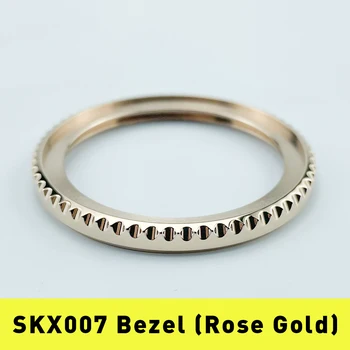 SKX007 SKX011 SRPD Sub Štýl Rámu Rose Gold Leštený Povrch 316L Nerezovej Ocele Zahrnuté Tesnenie 120 Kliknutia