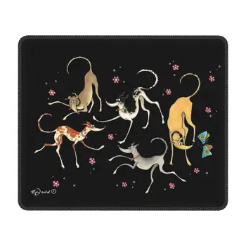 Prispôsobený PC Hernú Podložku pod Myš, Gumy Base Garden Party Roztomilý Chrtov Lurcher Mousepad Office Notebook Whippet Sighthound Mat Psa