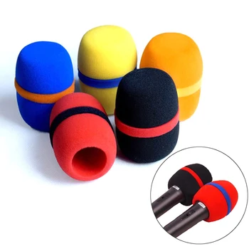 5 ks Kvalitný Mikrofón Hubky Penový Kryt Mikrofónu Hubky Filter Vietor Štít