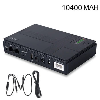 10400 mAh Mini Prenosné UPS 5V, 9V, 12V záložných zdrojov Napájania, Viacúčelové Mini UPS, Záložné Batérie Pre Wifi IP Cam