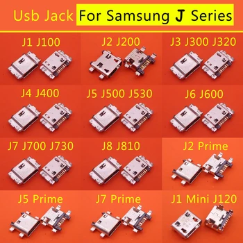 100ks Micro Mini USB, Jack Zásuvka Konektor Nabíjacieho Portu Pre Samsung Galaxy J1 J100 J2 J200 J3 J300 J320 J330 J4 J400 J5 J500
