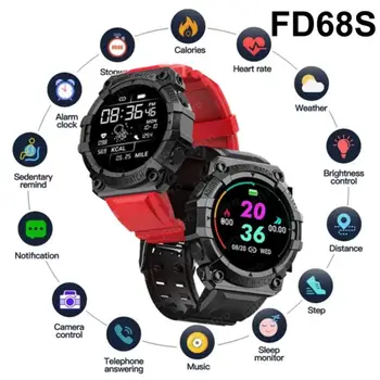 FD68S Smart Hodinky Muži Ženy Bluetooth Smartwatch Srdcovej frekvencie, Krvného Tlaku Monitor Fitness Inteligentný Náramok Dotykový Displej Hodinky