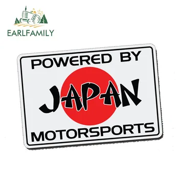 EARLFAMILY 13 cm x 8.6 cm NAPÁJANÝ JAPONSKO motoristického športu Odtlačkový Auto Styling Vinyl JDM Nepremokavé Príslušenstvo Auto Samolepky