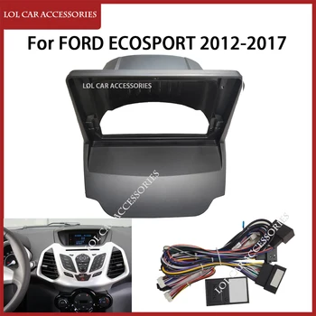 LCA Pre Ford Ecosport 2012-2017 9 Palcový Rádio Auto Android MP5 Prehrávač Puzdro Rám 2 Din Vedúci Jednotky Fascia Stereo Dash Kryt