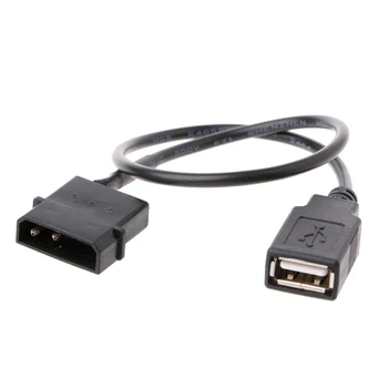 H05B 30 cm PC Interné 5V 2-Pin IDE Molex Na USB 2.0 Typu Žena Napájací Adaptér Kábel