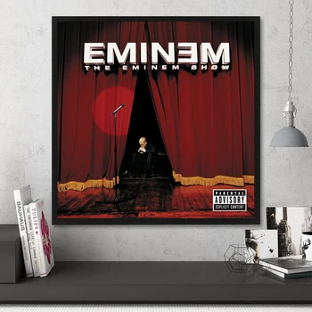 The Eminem Show Americký Rapper Hudby Obal Plagát, Tlač Umelecké Plátno Na Maľovanie Na Stenu, Obývacia Izba Domova (Bez Rámu)