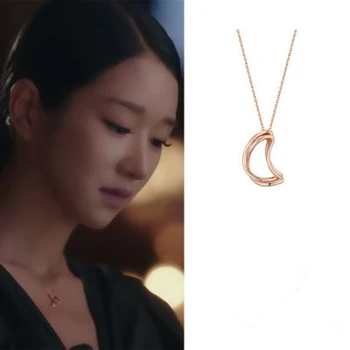 Seo Áno Ji istým spôsobom, nový mesiac, tvarované clavicle reťazca kórejský ресницы muž vysokej kvality náhrdelník