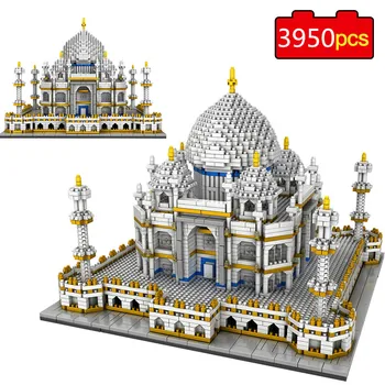 3950PCS Bloky Nastaviť Architektúry Orientačné body Taj Mahal Palace Model stavebným Deti Vzdelávacích Hračiek 3D Tehla Darček k Narodeninám