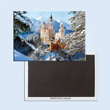 Cestovné Chladničky Magnety 78*54 mm,Nemecko,Schloss Neuschwanstein Cestovné Pevné Magnety 5447