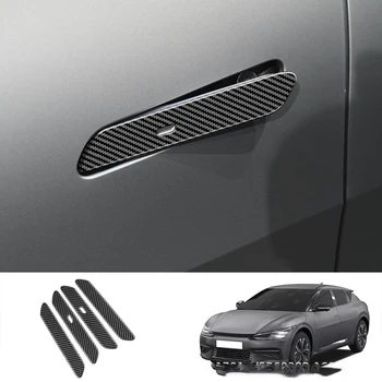 Pre KIA EV6 GT Line 2021 2022 ABS Uhlíkových Vlákien Auto Vonkajšie Bočné Dvere, Rukoväť Kryt Výbava Styling Príslušenstvo
